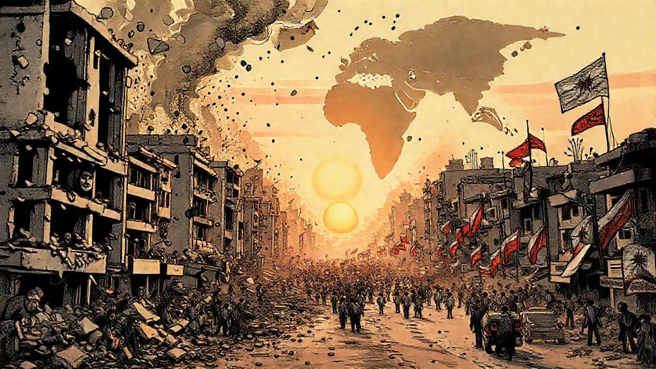 Destrucción y esperanza en un futuro incierto