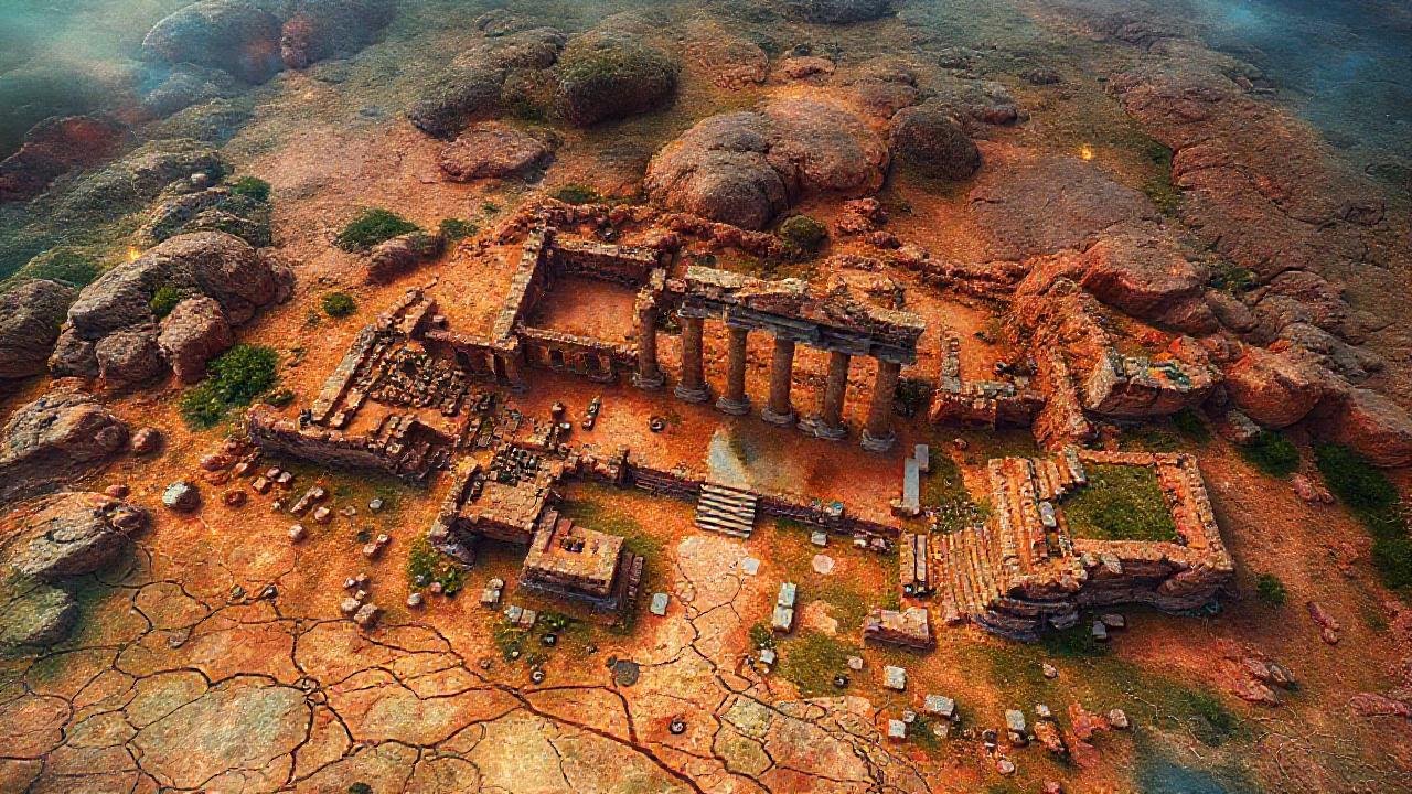 Ruinas antiguas se revelan en vuelo