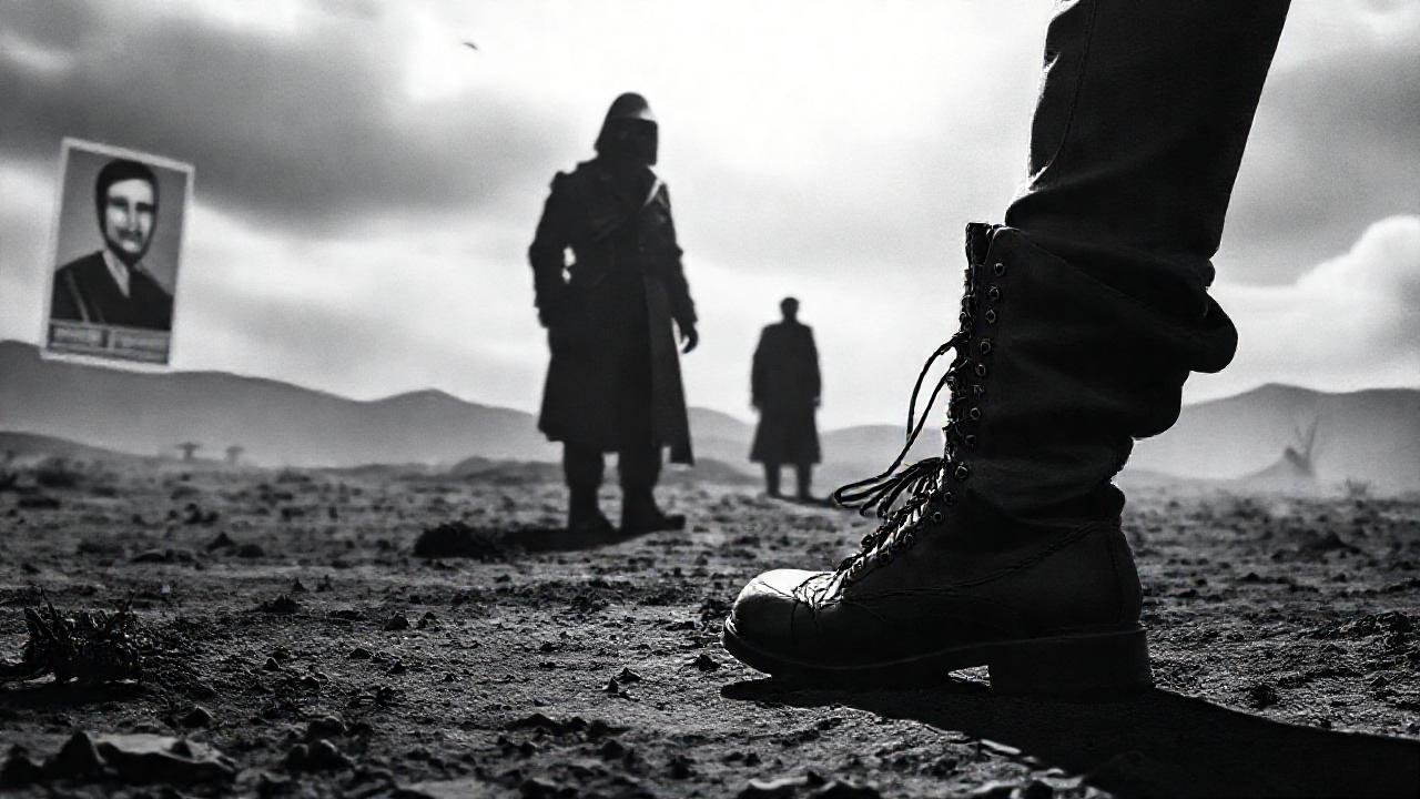 Control militar sombrío y desolado