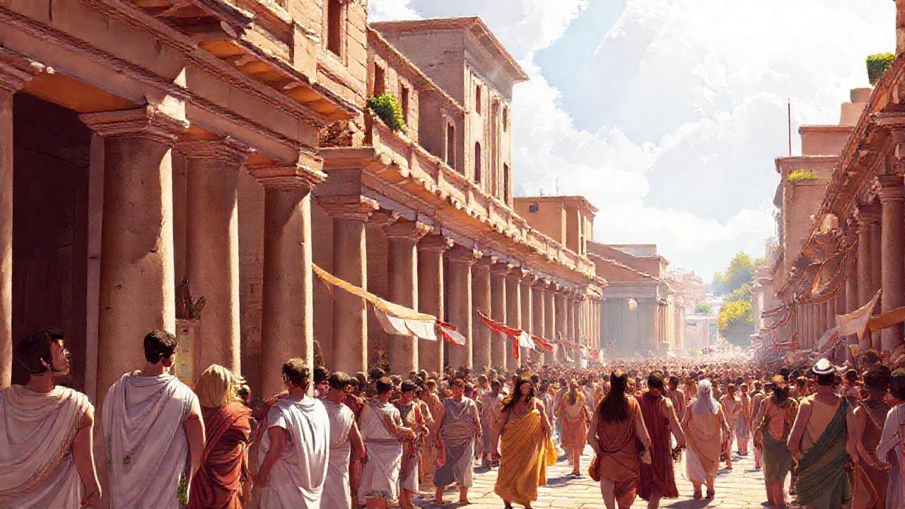 Roma antigua: bullicio, color y vida