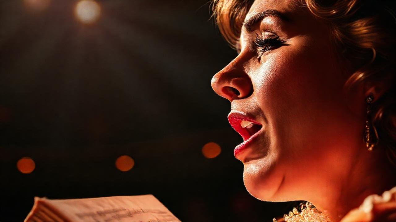 La cantante opera en luz dramática