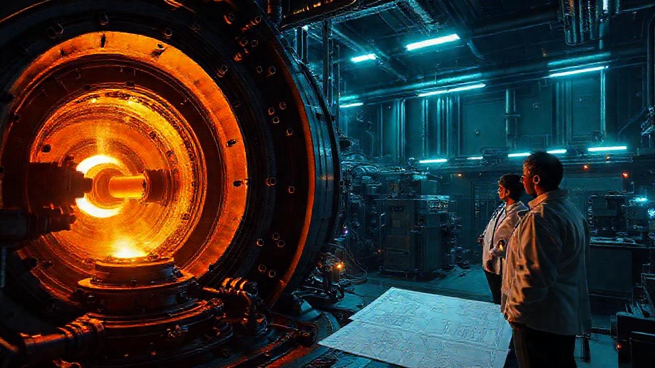 Científicos observan un reactor futurista brillante