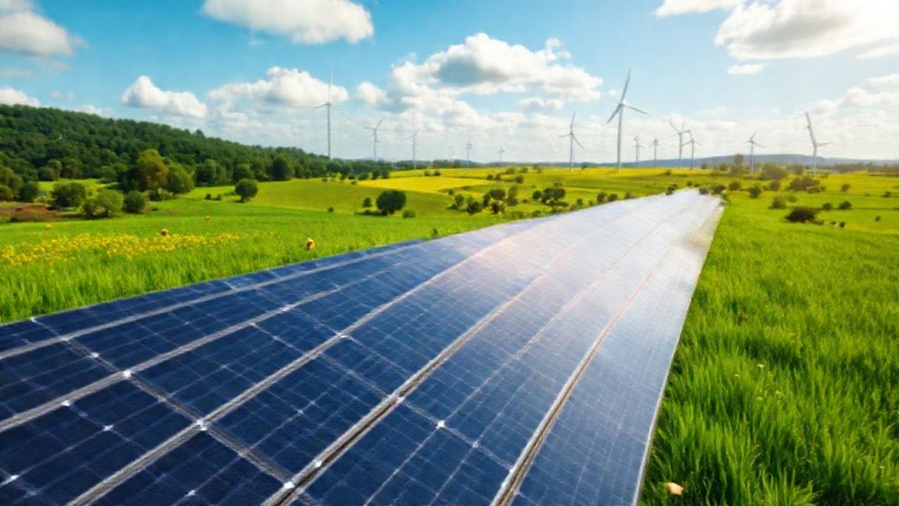 La Tierra florece con energía limpia