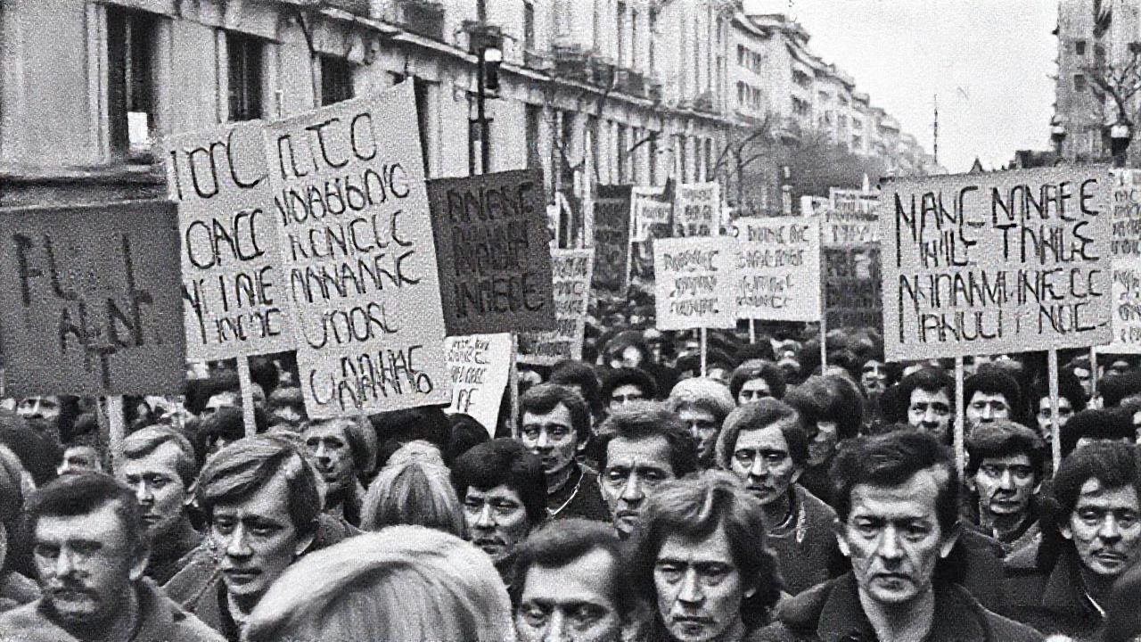Madrid, 1960s: marcha negra y blanca