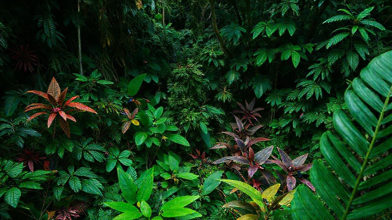 Selva exuberante amenazada por la invasión