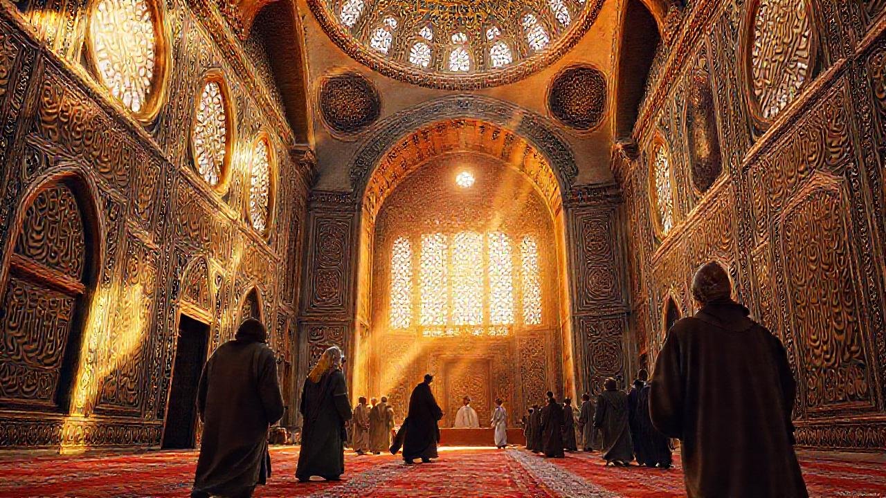 Un mosqueo antiguo irradia belleza y paz