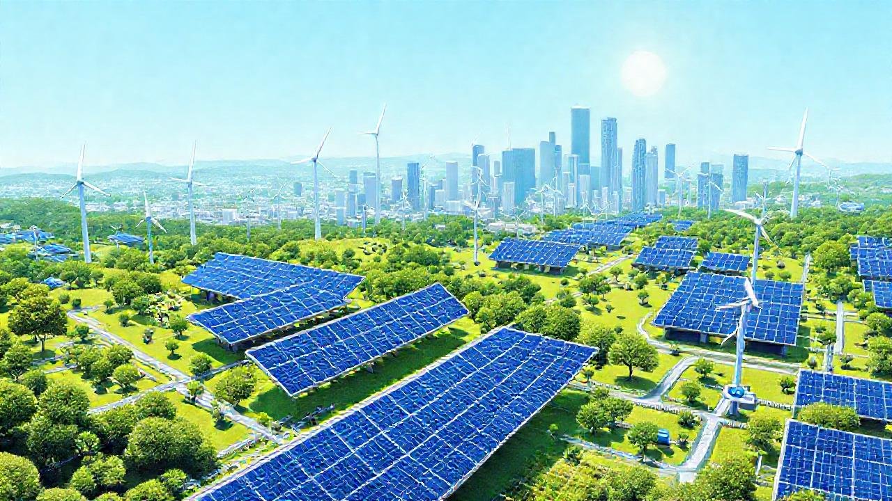 Energía limpia ilumina un futuro verde