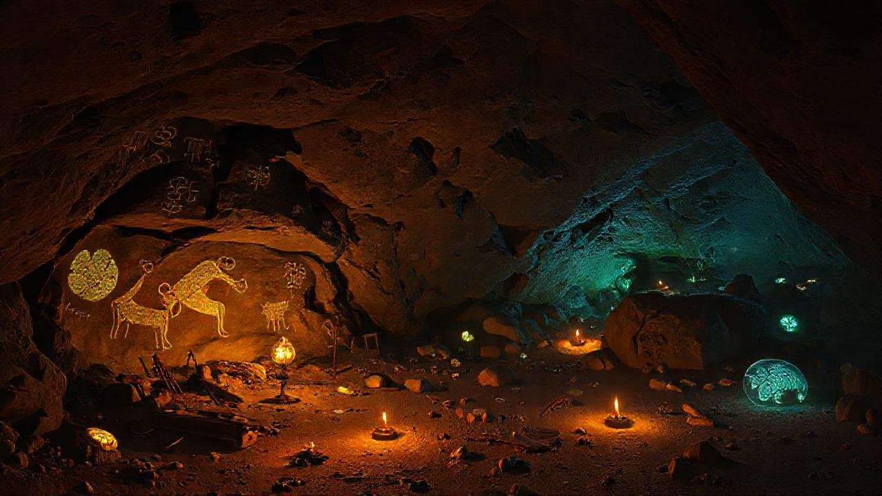 Cueva antigua: misterio, luz y descubrimiento