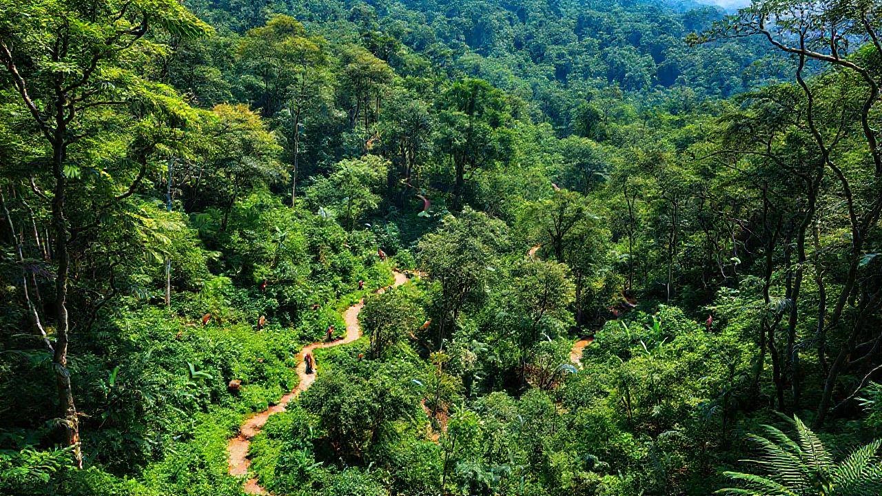 Bosque frondoso: ecosistema vital y sereno