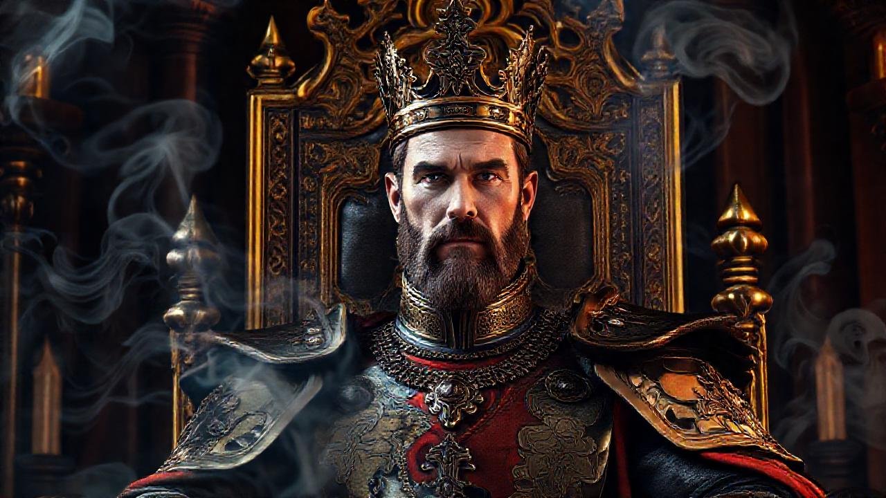 El rey domina un trono sombrío