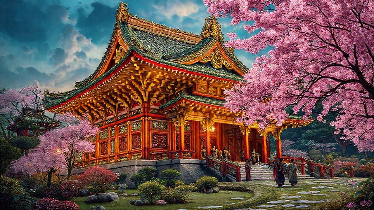 Un templo japonés antiguo