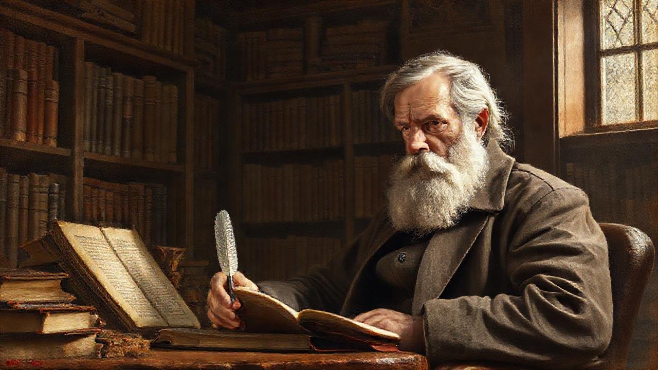 Tolstoy contempla un paisaje ruso clásico