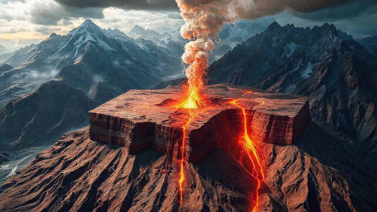 Las montañas imponentes nacen de la Tierra