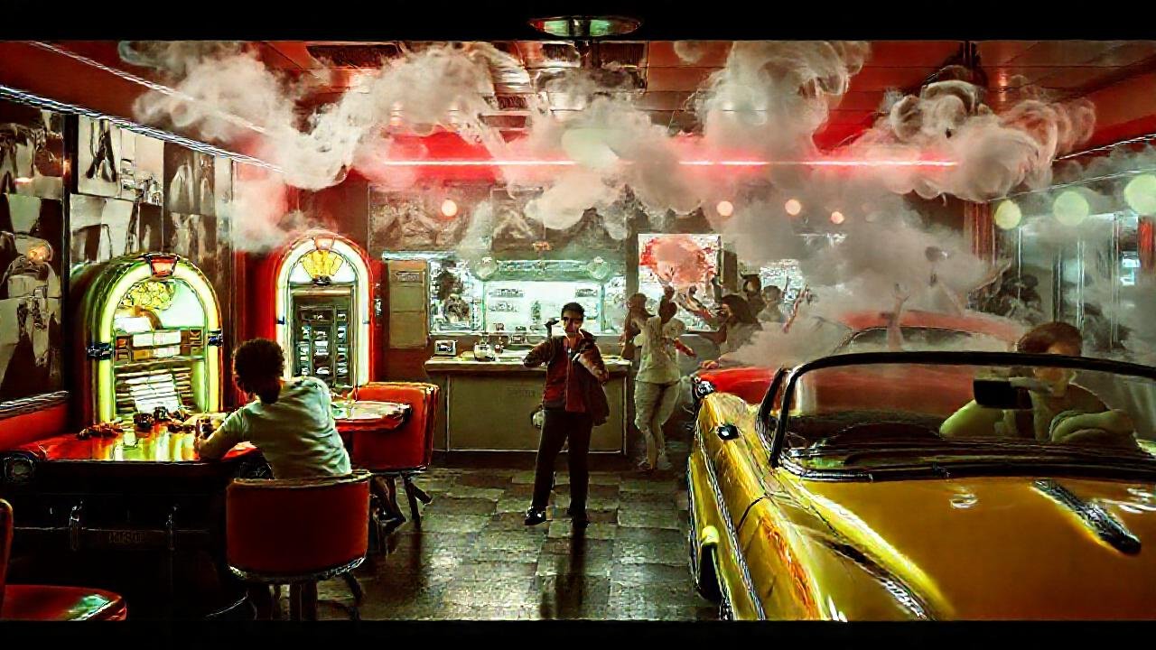 Un diner retro y enérgico