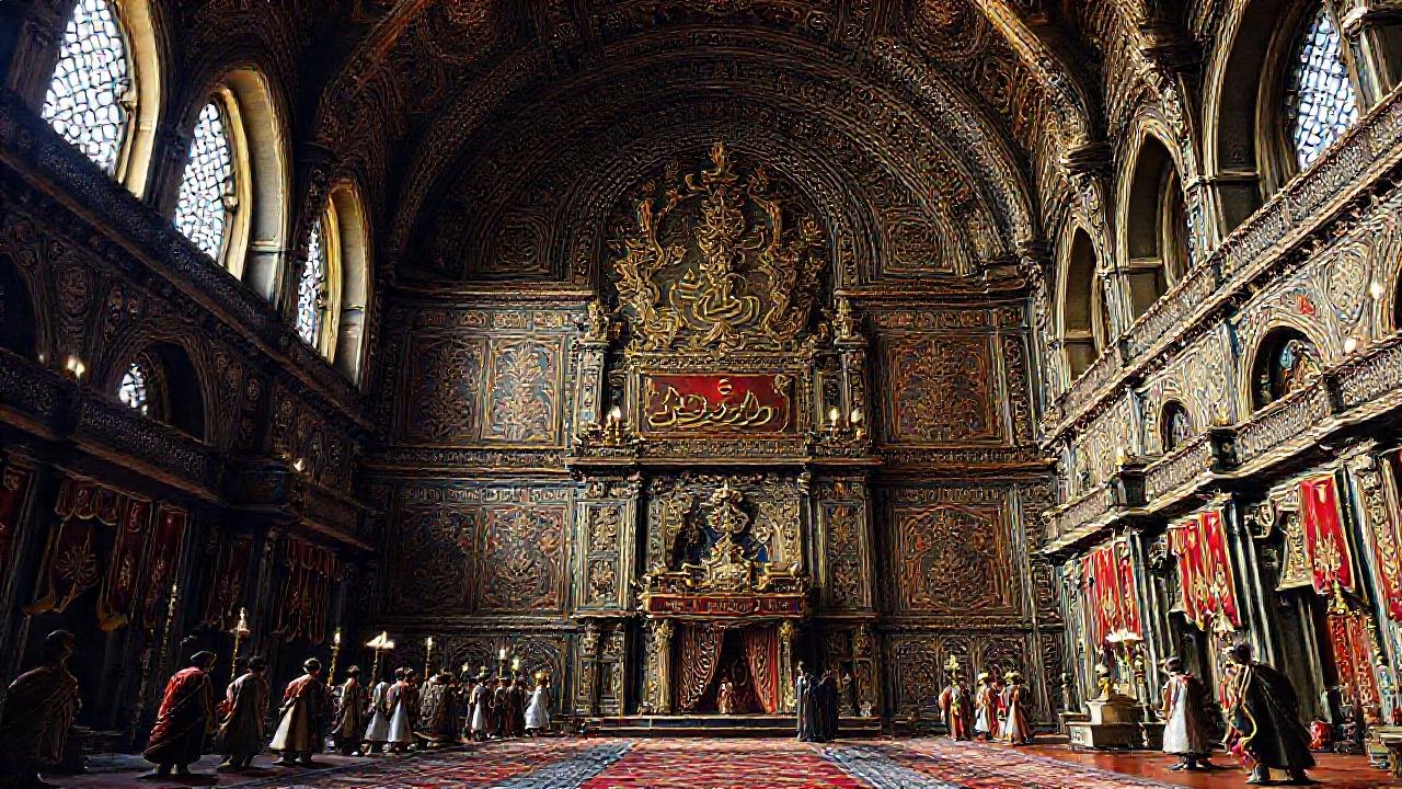 Un palacio otomano imponente y colorido