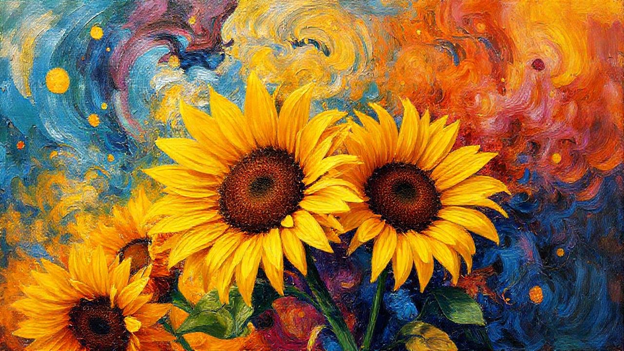Van Gogh: flores vibrantes y emocionales
