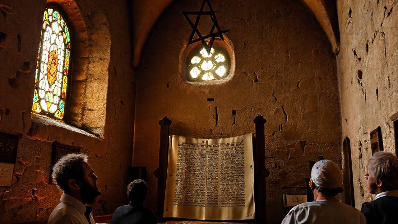 Una sinagoga antigua irradia calma y sabiduría