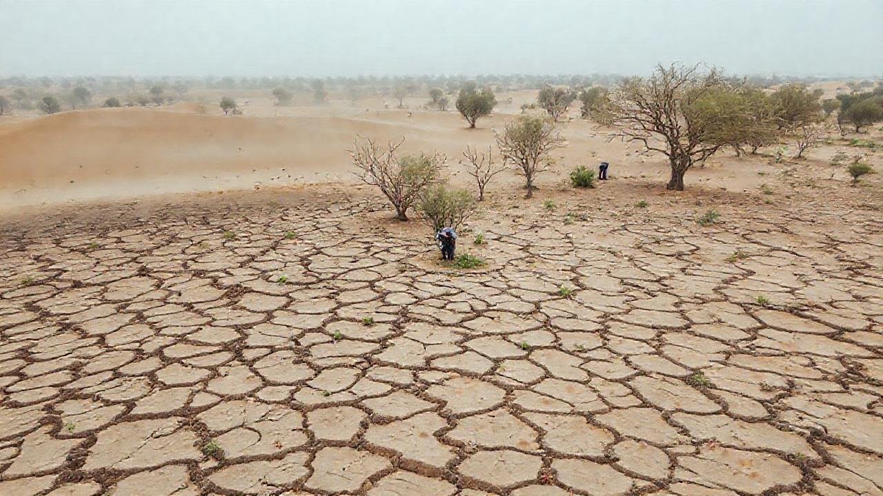 La tierra seca busca vida sostenible