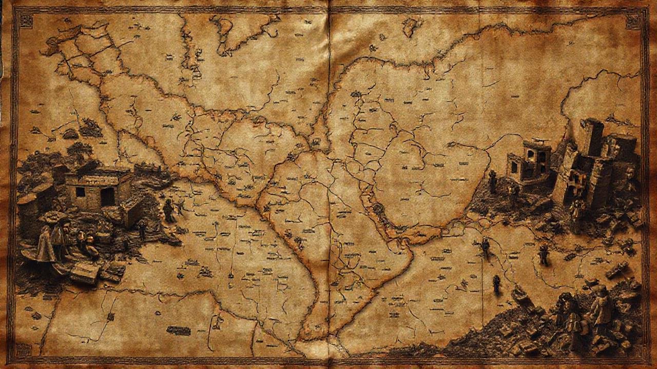 Un mapa antiguo revela un conflicto sombrío