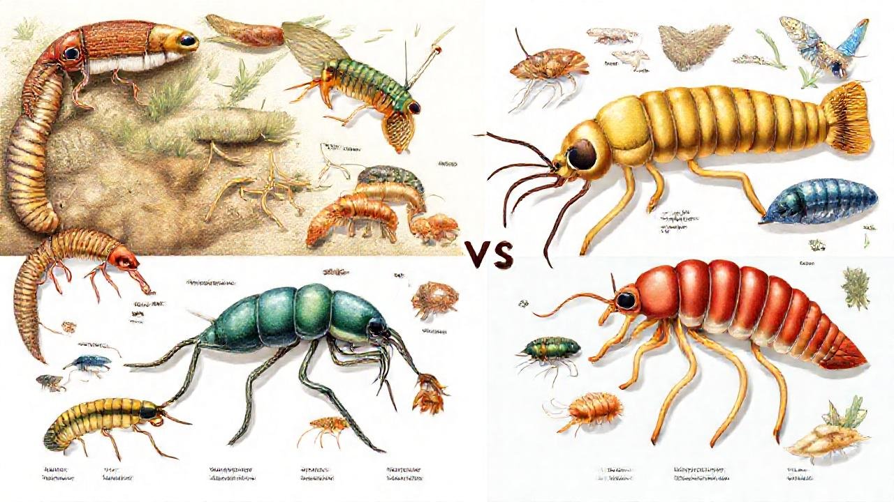 Invertebrados diversos se ilustran científicamente