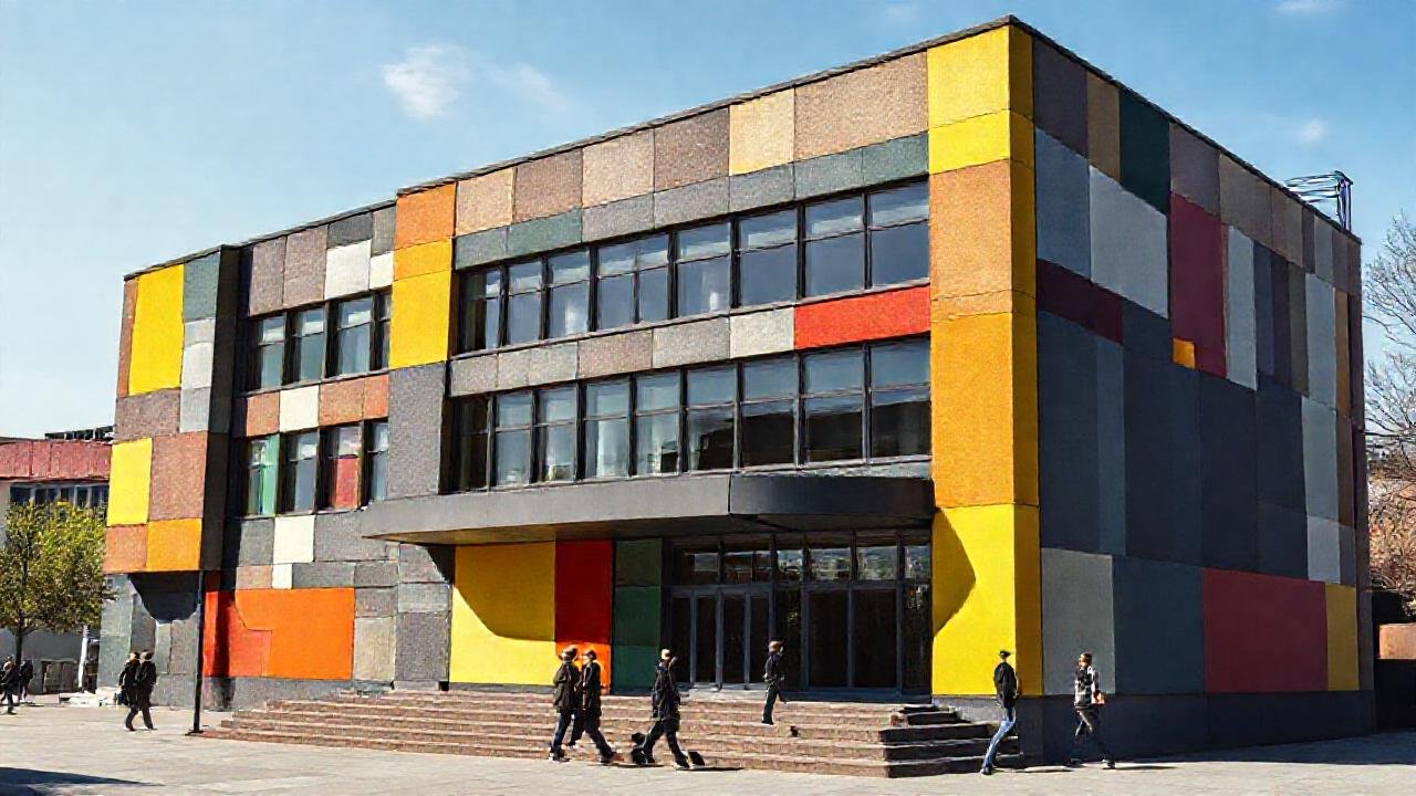 El Bauhaus muestra geometría colorida y minimalista