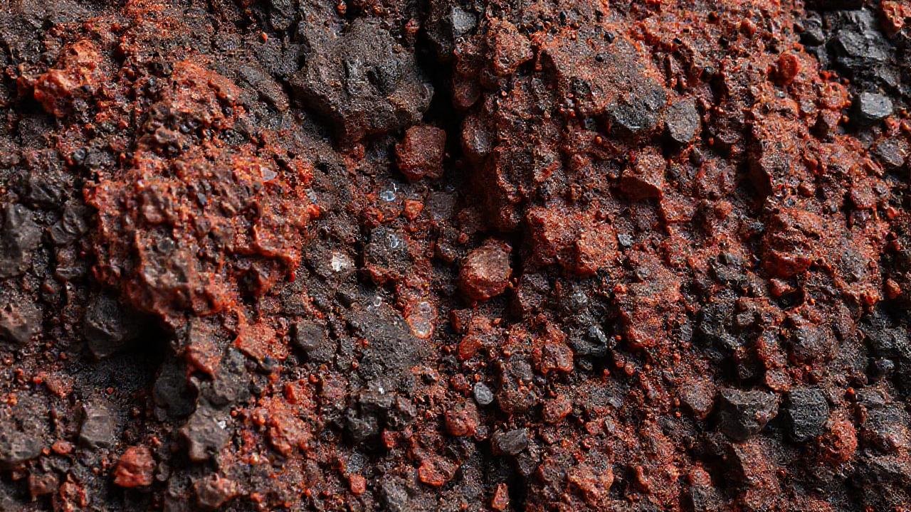 Rocas volcánicas: texturas cristalinas y coloridas