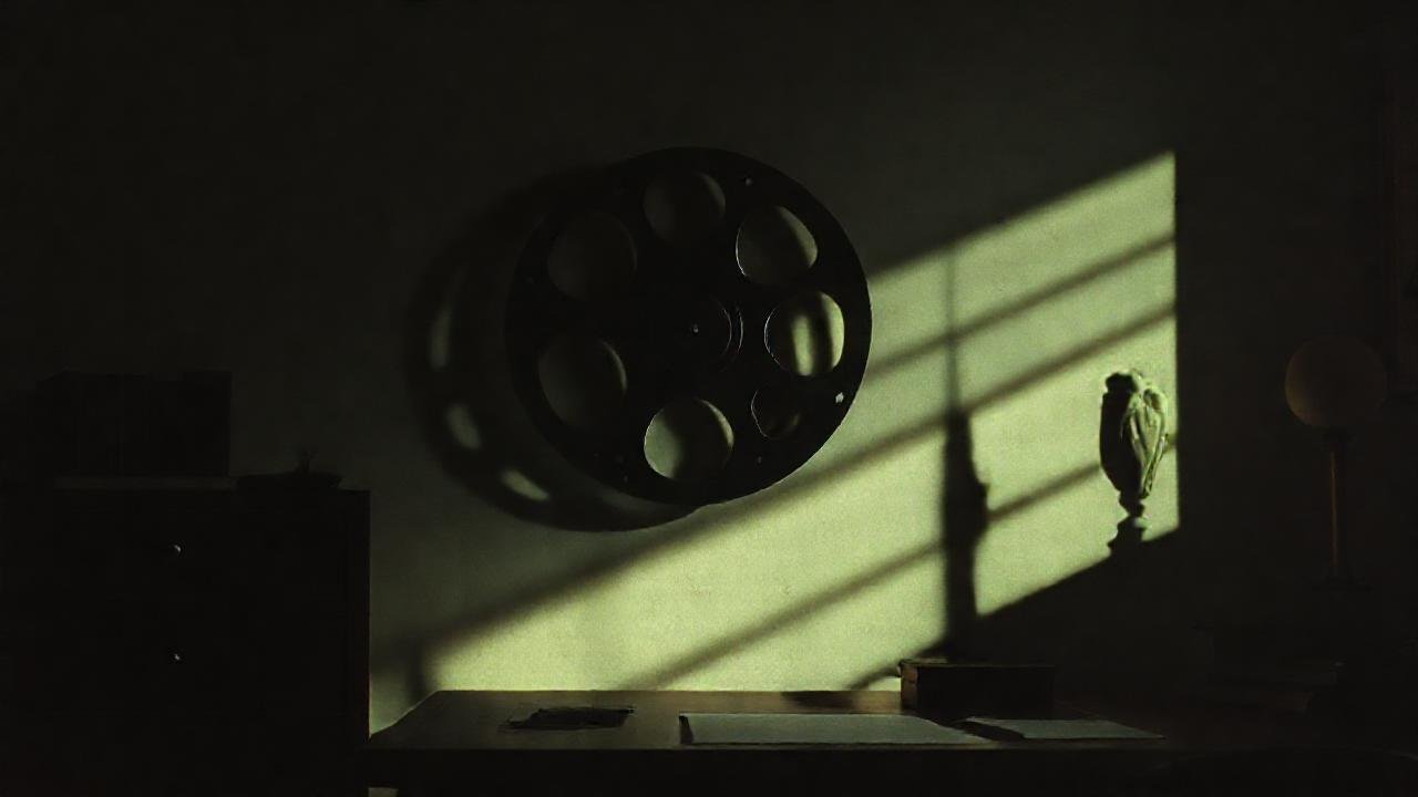 Una escena cinematográfica clásica y melancólica