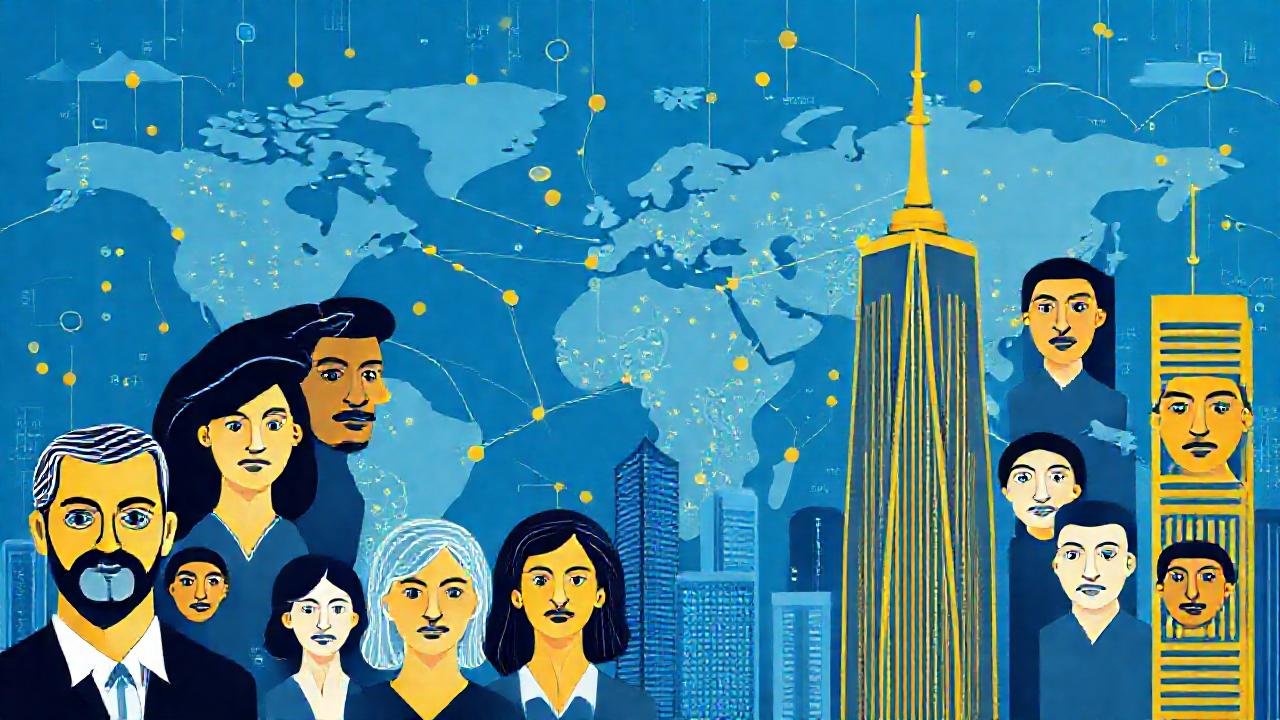 Red global financiera moderna y segura