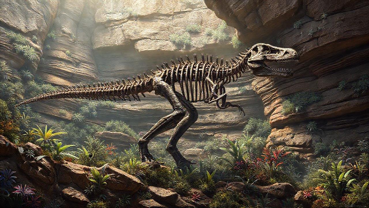 Hueso de dinosaurio revela un pasado prehistórico