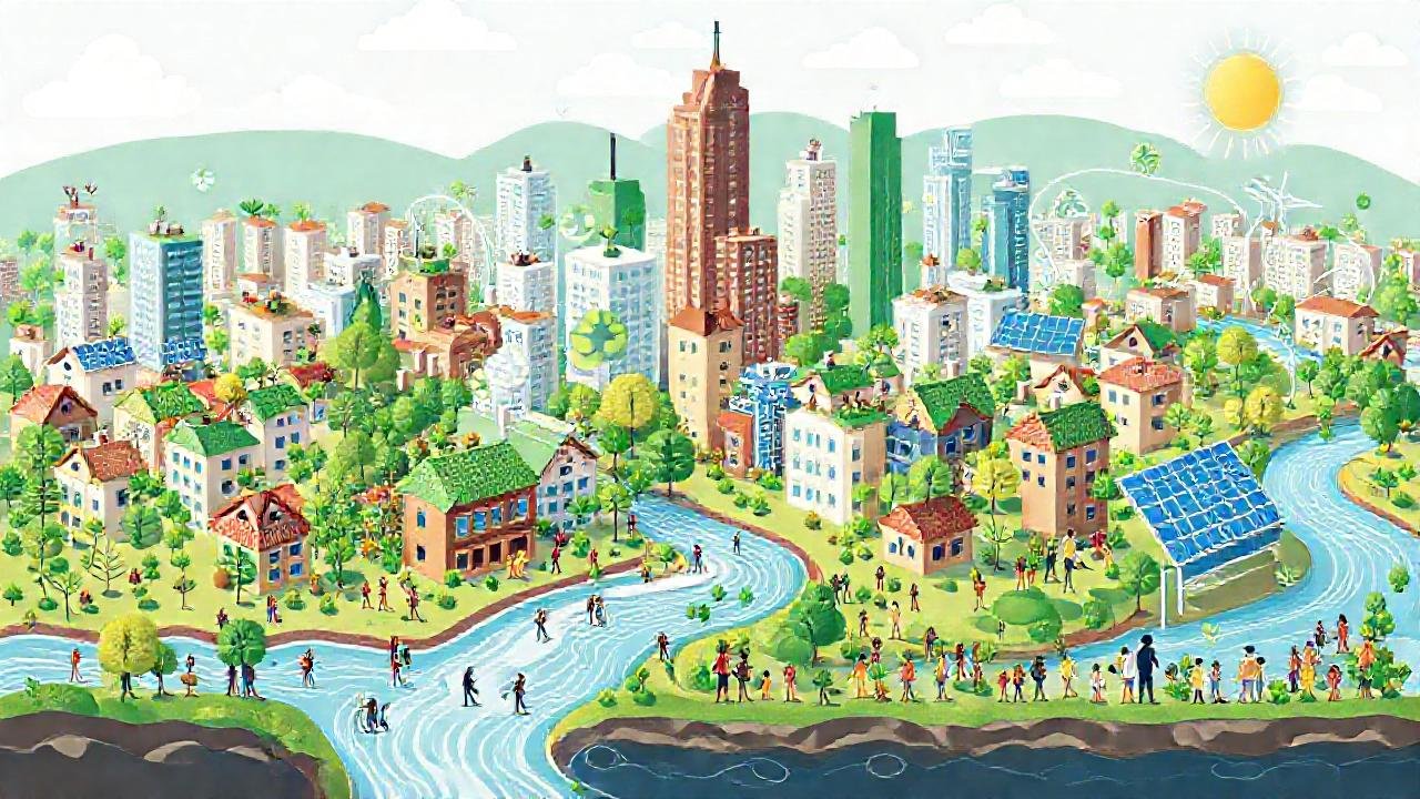 Una ciudad verde y sostenible prospera