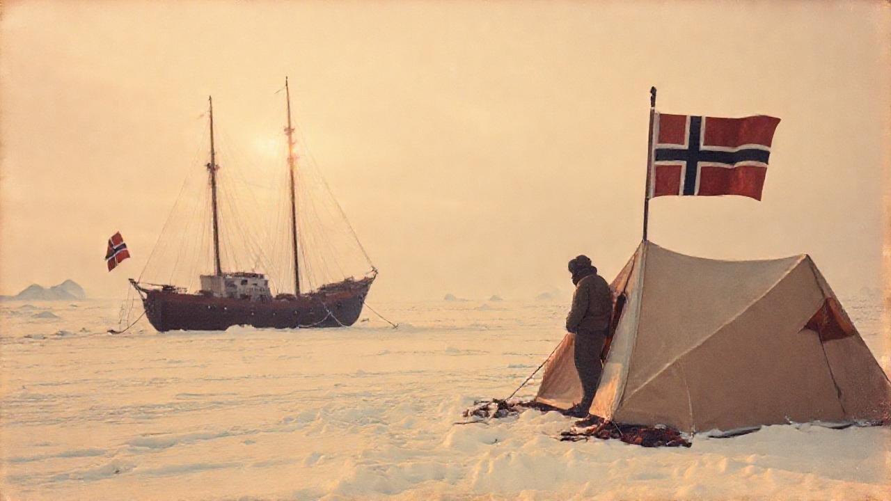 Explorador noruego enfrenta el frío ártico