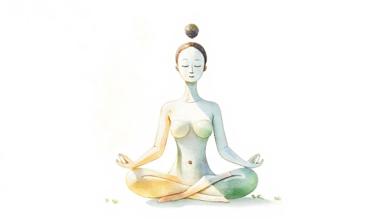 Una figura serena irradia paz