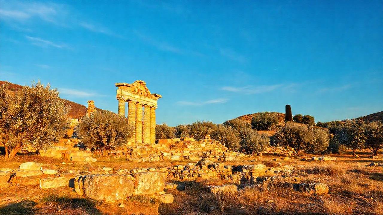 Ruinas griegas evocan un paisaje místico
