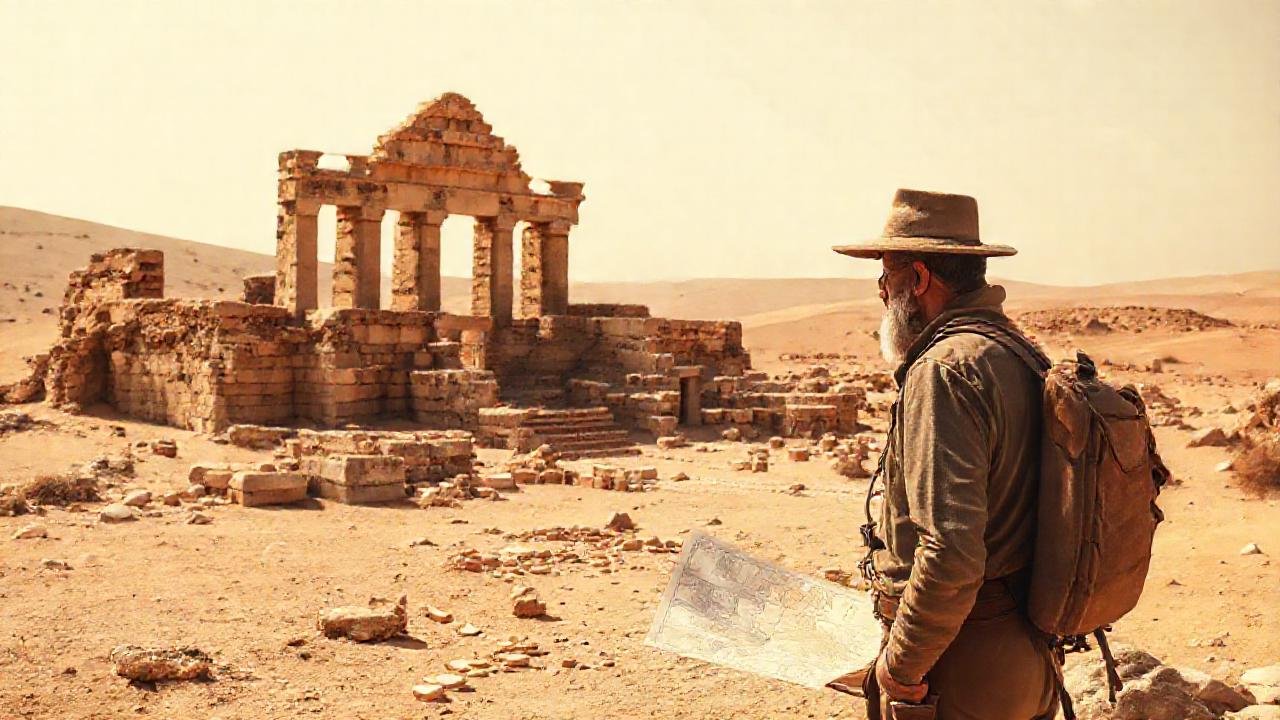 Arqueólogos exploran ruinas antiguas en el desierto