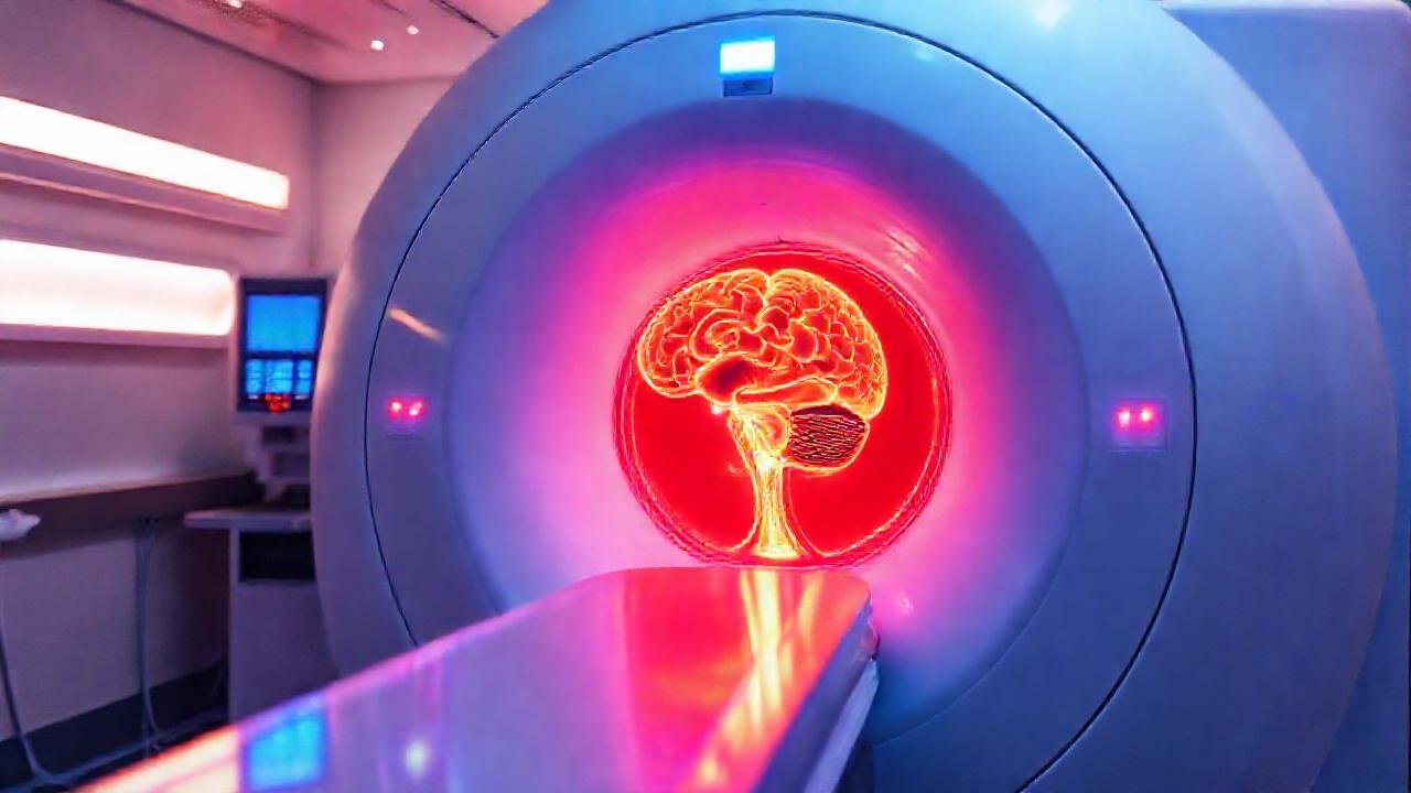 El cerebro humano se visualiza en MRI