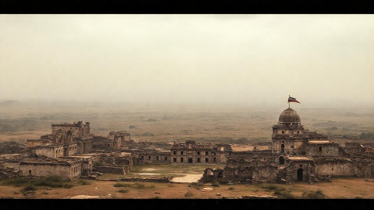 Un imperio decadente se desvanece en sombras