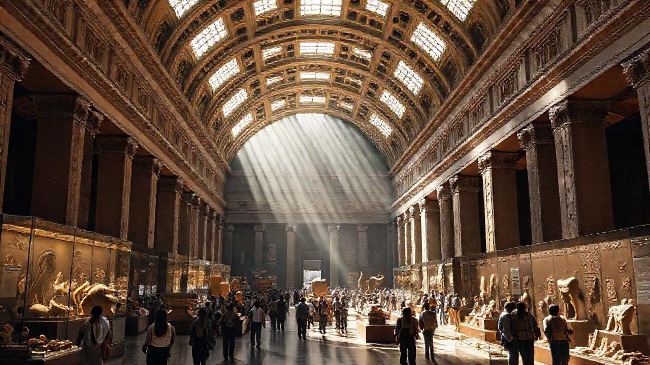 El museo exhibe arte sumerio impresionante