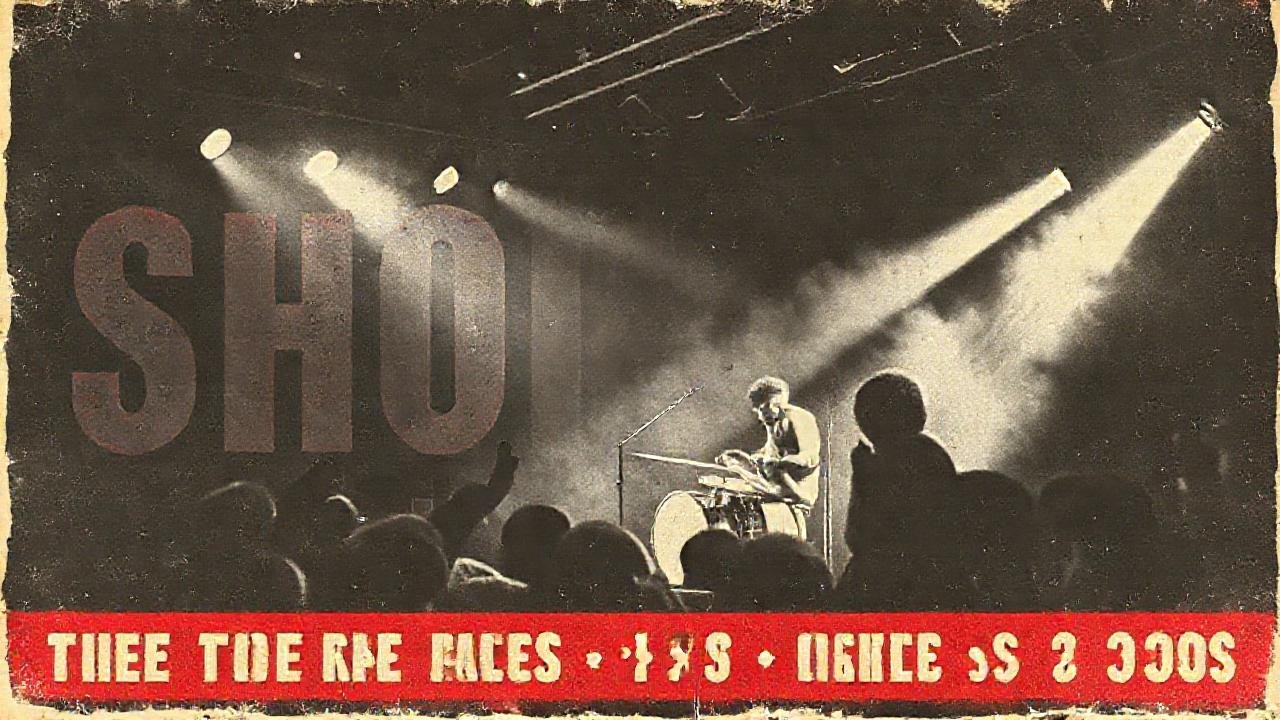 Cartel de concierto vintage