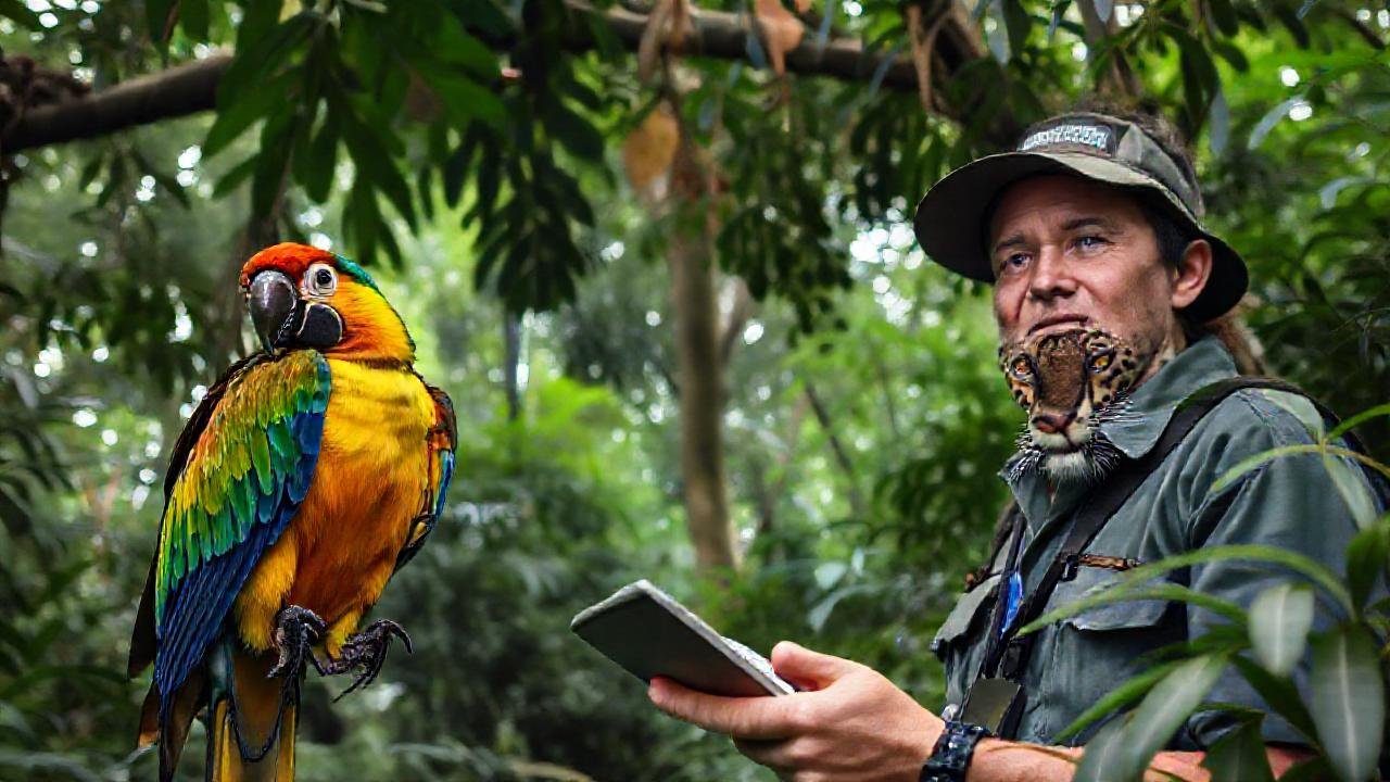 Investigador observa jaguares en la selva